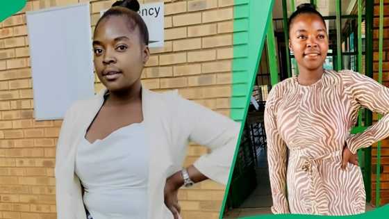 Short teacher in heels's hilarious classroom antics leave South Africans in stitches