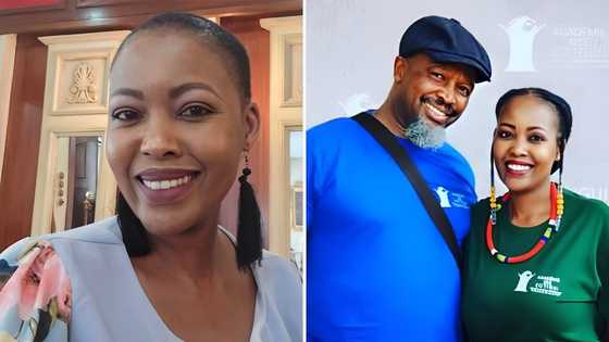 Sello Maake kaNcube's wife Pearl Mbewe's fashion sense under scrutiny: "She looks like her problems"