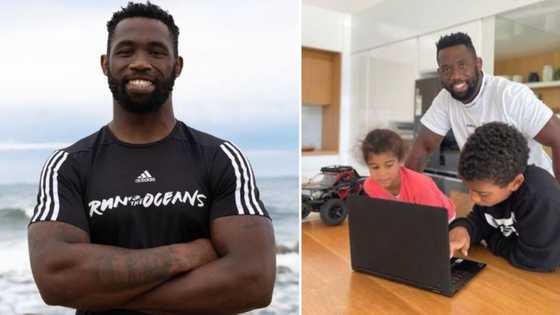 Siya Kolisi has Mzansi busting as he shares how his kids chose gifts for themselves on Father's Day: "Kunzima"