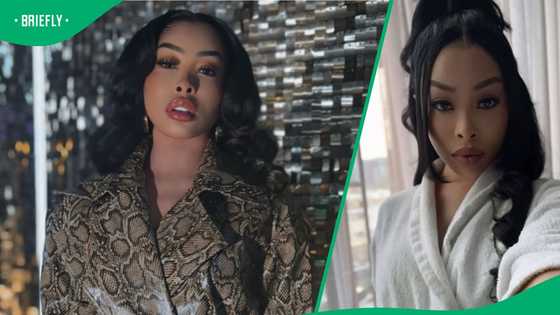 Actress Khanyi Mbau's new blonde weave look stuns social media