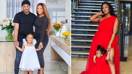 Jessica Nkosi & TK Dlamini celebrate daughter Namisa's 4th b-day with 4 adorable snaps, leaving SA celebs gushing: "Beautiful family"