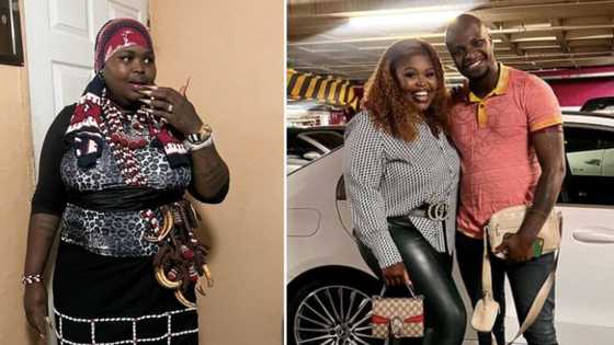 Gogo Maweni's husband Sabelo Magube pours cold water on claims that he depends on her financially: "I work and I have my own company"