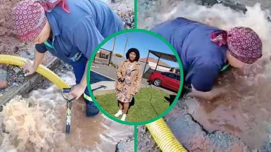 Johannesburg woman's viral TikTok water pipe repair video amazes Mzansi