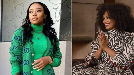 Pearl Thusi finally addresses rumor she is beefing with DJ Zinhle: "Zee and I are still friends"