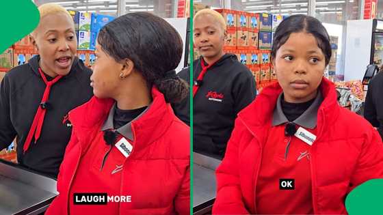 "She's my hero": Cashier follows manager's orders to be friendlier in funny clip, SA entertained