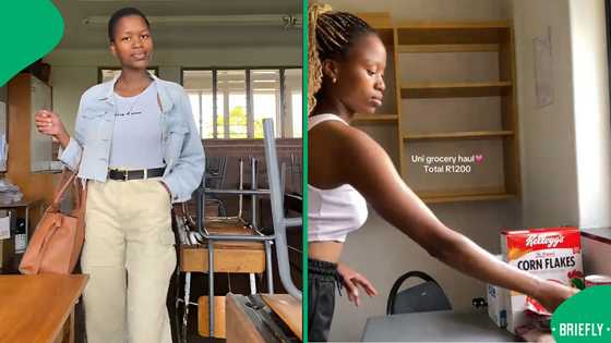 "We are levelling up the content": University student shows R1200 grocery haul, SA impressed