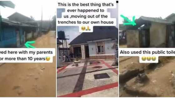 Man wows family living in shack for 10 years, moves them to a bungalow he built from scratch in video