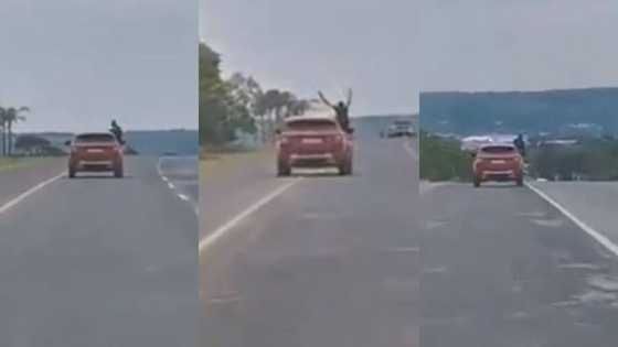 “Incredibly selfish”: Man climbing out of car’s window while driving annoys locals