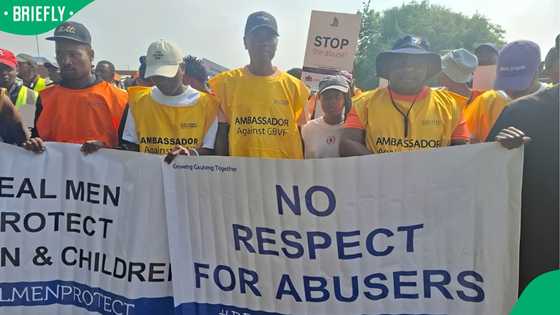 Kwa-Thema men march against GBVF after nine women found dead in Ekurhuleni in nine weeks