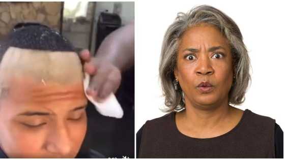 Young man's hairline shaved wrongly by barber gets many reacting as video surfaces