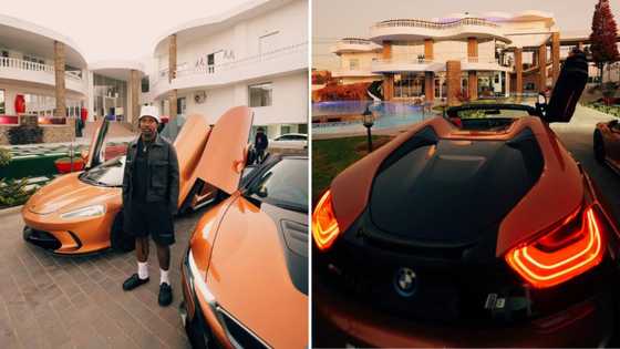 We are not the same: Andile Mpisane shares snaps of his luxury whips, tells Mzansi he is in a different league