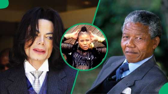 Thandiswa Mazwai shares throwback video with Michael Jackson and Nelson Mandela, Mzansi impressed
