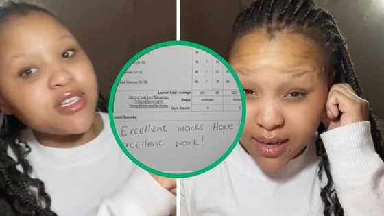 Video shows matric student achieved almost 90% pass rate after losing her father: “My faith gave me strength”