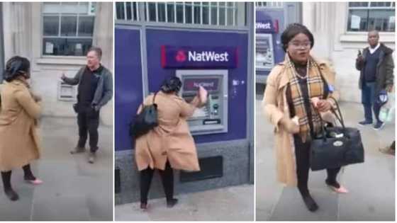 Haibo: Lady destroys bank's ATM with a shoe over an unresolved issue with her account