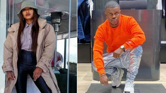 DJ Zinhle and Black Motion's Murdah Bongz caught being all cute