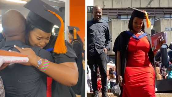 TikTok Video of woman's emotional reaction when seeing her brother after graduating trends