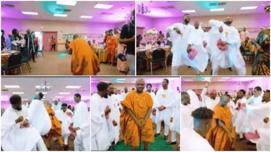 Groom and his men rule wedding ceremony with their handkerchief dance moves