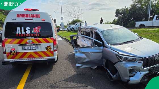 Fiery Durban M4 crash leaves one woman dead and nine injured after bakkie overturns on highway