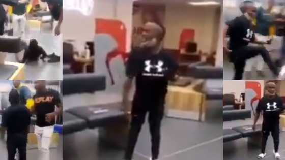 Short temper: Man throws tantrum in bank, gets taken down, literally