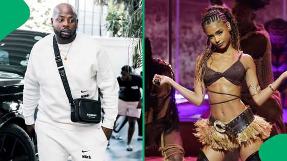 Tyla creates new dance challenge while hanging out with DJ Maphorisa at PianoHub