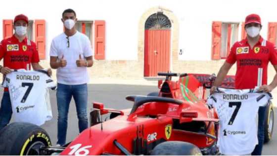Cristiano Ronaldo spotted hanging with Juve president at Ferrari's Formula 1 headquarters