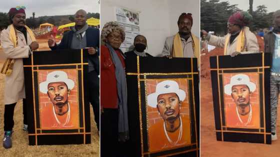 'The family accepted': Rasta hands over a portrait of Killer Kau, Mzansi reacts