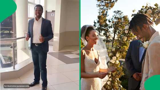 "So they actually rehearsed this?": Couple's dramatic wedding kiss sparks online chatter