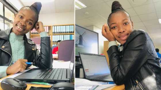 Grateful graduate proudly shares snaps from 1st week at job as admin assistant