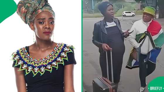 "Where's our humanity?": Clip of a Zimbabwean pregnant lady being questioned by SA ladies trends