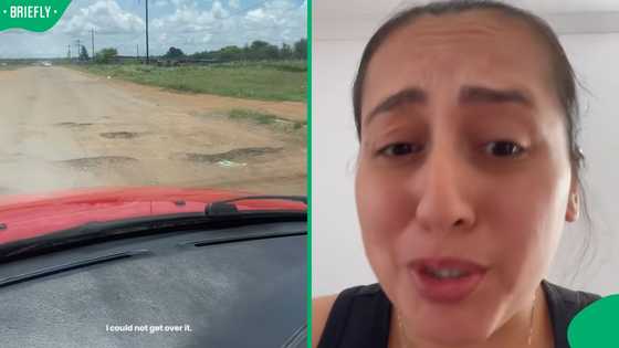 "They won't fix them": Tourist stunned by massive potholes on Mzansi rural roads in TikTok video