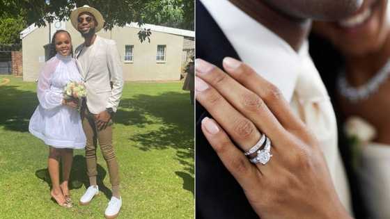 Halala: Stunning young couple ties the knot, Mzansi pours in congratulations
