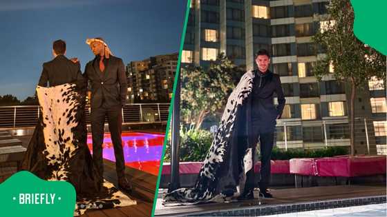 Santiago Andrew's bold cowhide ensemble commands attention at Matric MET Gala