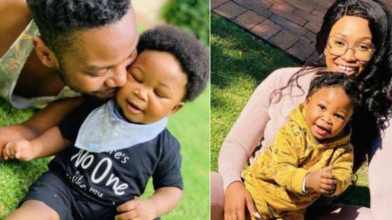 Zola Nombona and Thomas Gumede celebrate their baby boy's 1st birthday