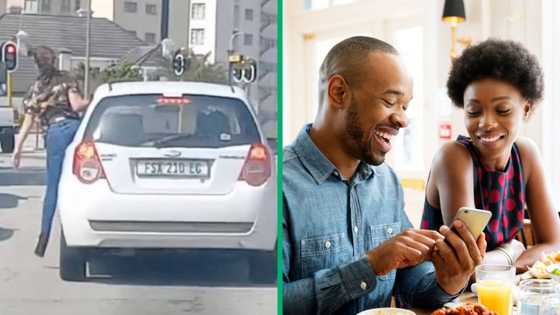 Gqeberha woman hangs out of car window in hilarious TikTok video, netizens finished