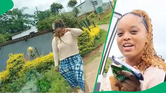Boyfriend drops care package for sick girlfriend care in TikTok video, South Africa swoons