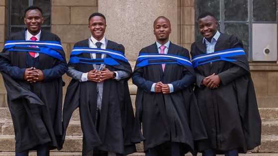 Group of 4 young men graduate with combined 8 degrees, Mzansi inspired: "They understood the assignment"