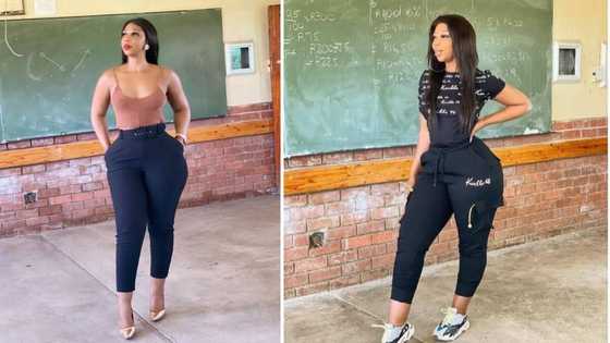 Mzansi social media users spot maths mistake in pic of a stunning teacher