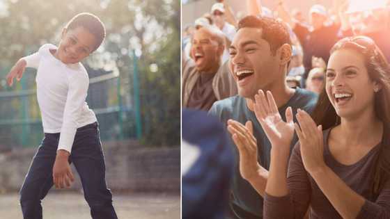 Video of young man busting some lit moves on stage has left many applauding his confidence and skills