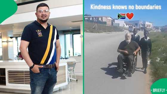 "Kindness knows no boundaries": Gent shows schoolboys helping elderly man in wheelchair