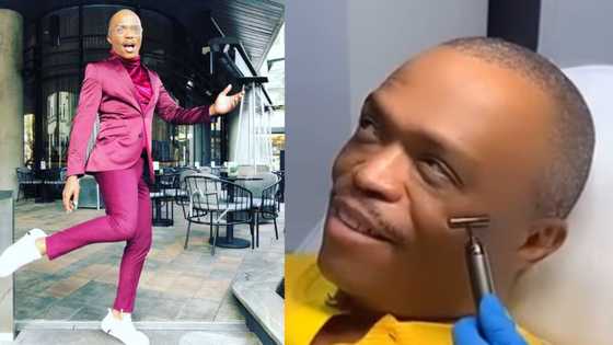 "Did you do": Somizi trying to turn back time, shares video of Botox treatment