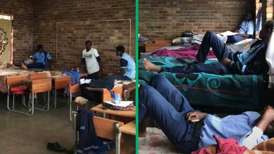 Matric exams: TikTok video of pupils studying all night in classroom impresses Mzansi people