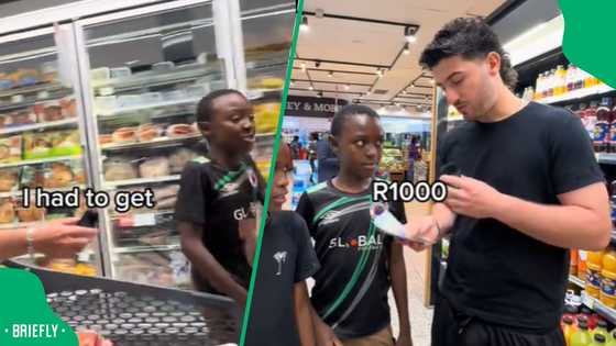 “Where’s the meat?”: Mzansi upset with groceries young boys got for free at Pick n Pay