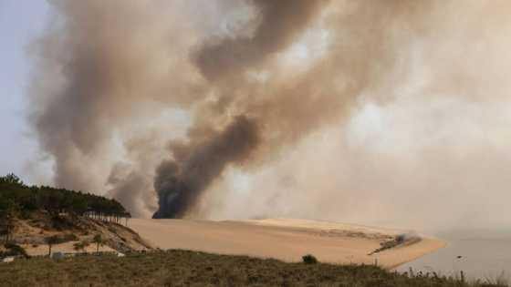 Fire and destruction at Europe's biggest sand dune