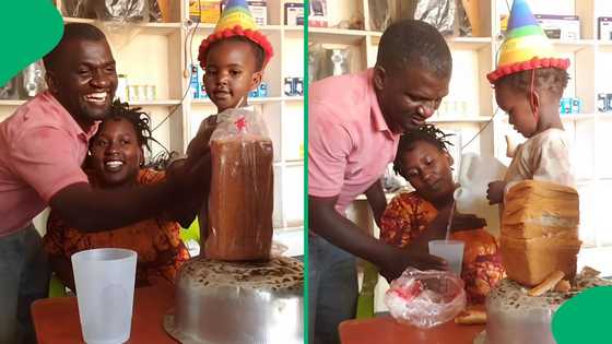 Financially struggling couple celebrate toddler's birthday with a loaf of bread: Netizens moved