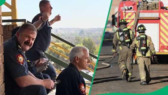 "No DNA just RSA": Video captures firefighter showing off moves, Mzansi entertained