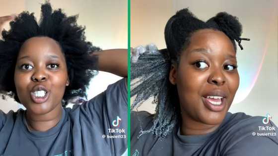 Woman transforms 4c afro with relaxer after 6 years of being natural