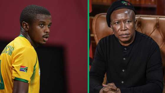 Bafana Bafana's Teboho Mokoena trends after declaring Julius Malema his favourite president
