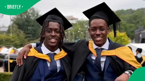 Twin brothers graduate with same degree from same university and prepare for shared career journey