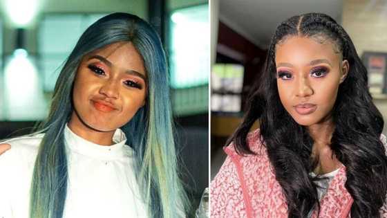 Babes Wodumo leaves Mzansi drooling after posting saucy picture rocking a see-through red top and fishnets