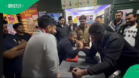 "Power of pap": Pakistan and South African man arm wrestle match in TikTok video